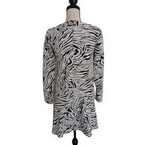 ba&sh | Dresses | Bash Black White Geometric Print Mini Dress | Poshmark